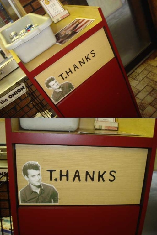 thanks Tom Hanks trash can