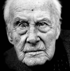 His face is a living memorial to the First World War, his solemnity a warning that the sacrifice of the fallen should never be forgotten.